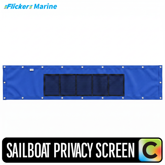 Colorful Sailboat Privacy Screen