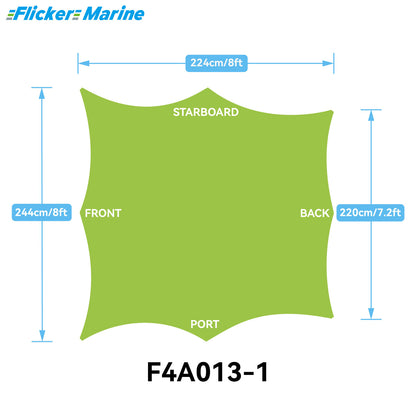 Sailboat Cockpit Shade – 8-Sided Marine Sun Canopy for Sailboats