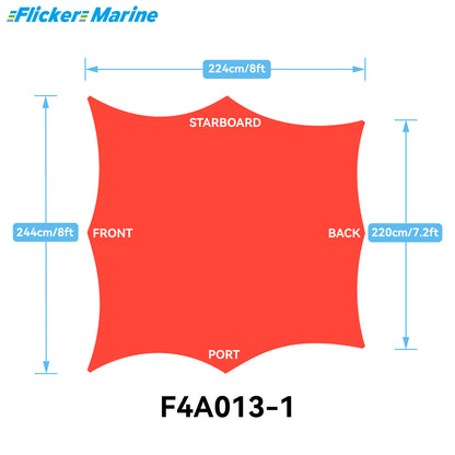 Sailboat Cockpit Shade – 8-Sided Marine Sun Canopy for Sailboats