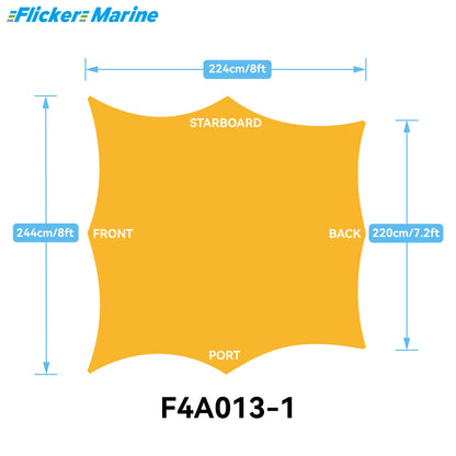Sailboat Cockpit Shade – 8-Sided Marine Sun Canopy for Sailboats