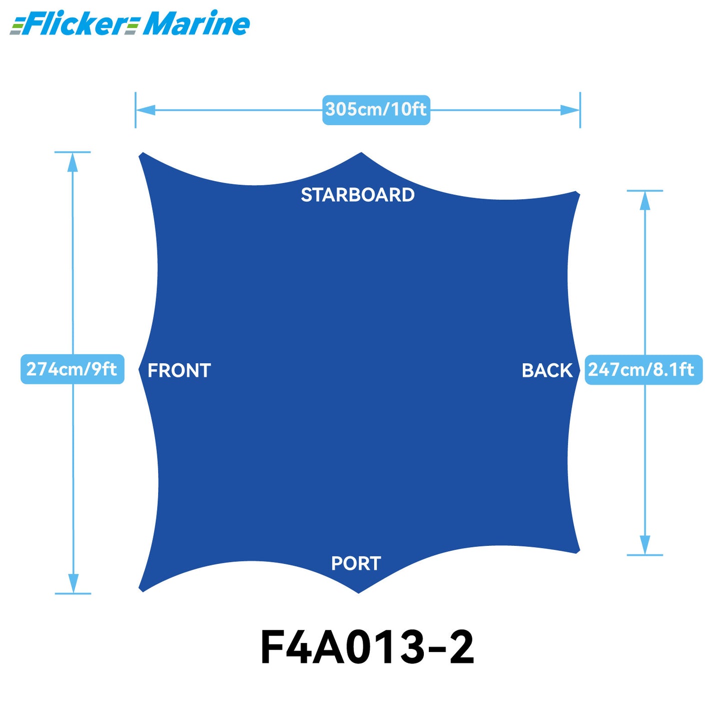 Sailboat Cockpit Shade – 8-Sided Marine Sun Canopy for Sailboats