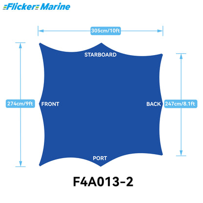 Sailboat Cockpit Shade – 8-Sided Marine Sun Canopy for Sailboats