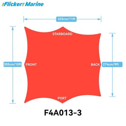 Sailboat Cockpit Shade – 8-Sided Marine Sun Canopy for Sailboats