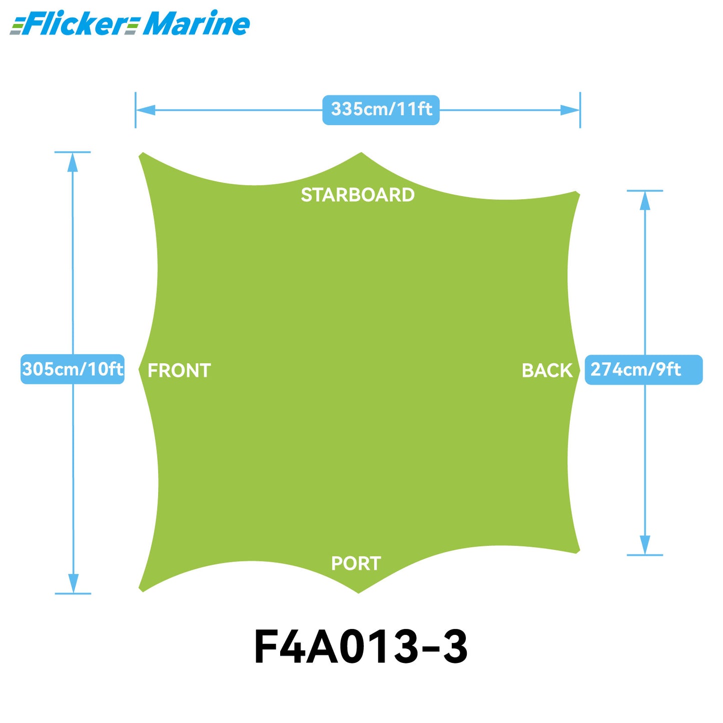 Sailboat Cockpit Shade – 8-Sided Marine Sun Canopy for Sailboats