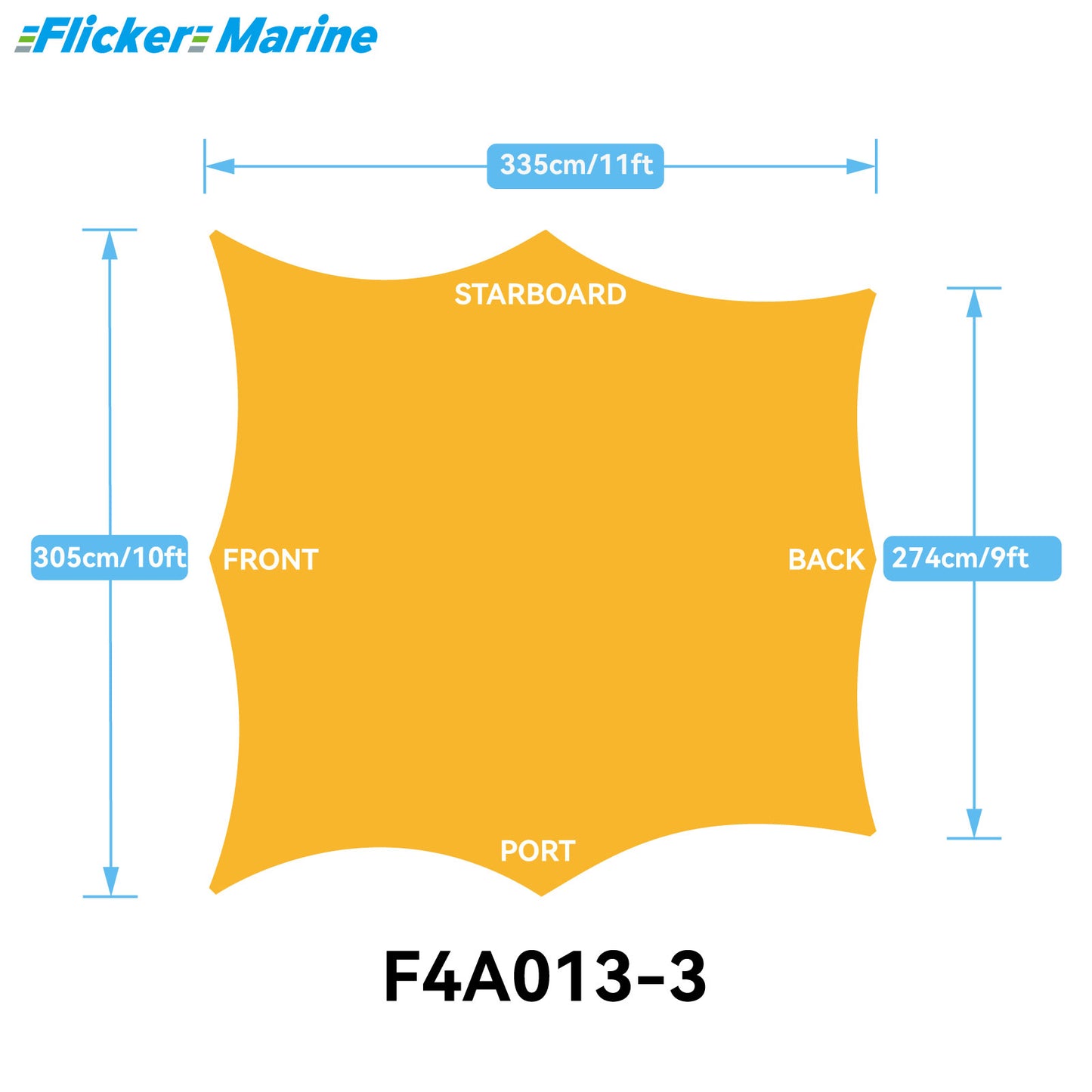 Sailboat Cockpit Shade – 8-Sided Marine Sun Canopy for Sailboats