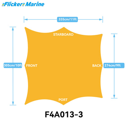 Sailboat Cockpit Shade – 8-Sided Marine Sun Canopy for Sailboats