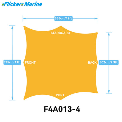 Sailboat Cockpit Shade – 8-Sided Marine Sun Canopy for Sailboats