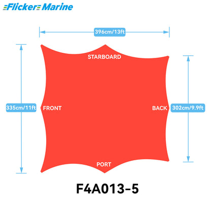 Sailboat Cockpit Shade – 8-Sided Marine Sun Canopy for Sailboats