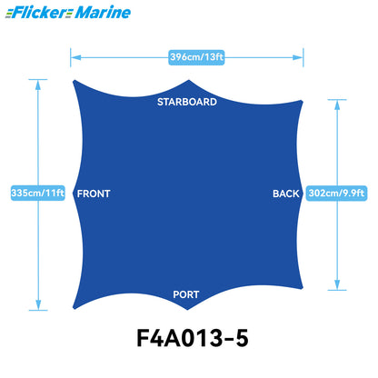 Sailboat Cockpit Shade – 8-Sided Marine Sun Canopy for Sailboats