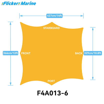 Sailboat Cockpit Shade – 8-Sided Marine Sun Canopy for Sailboats