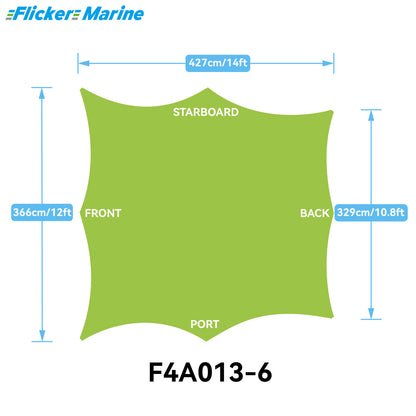 Sailboat Cockpit Shade – 8-Sided Marine Sun Canopy for Sailboats