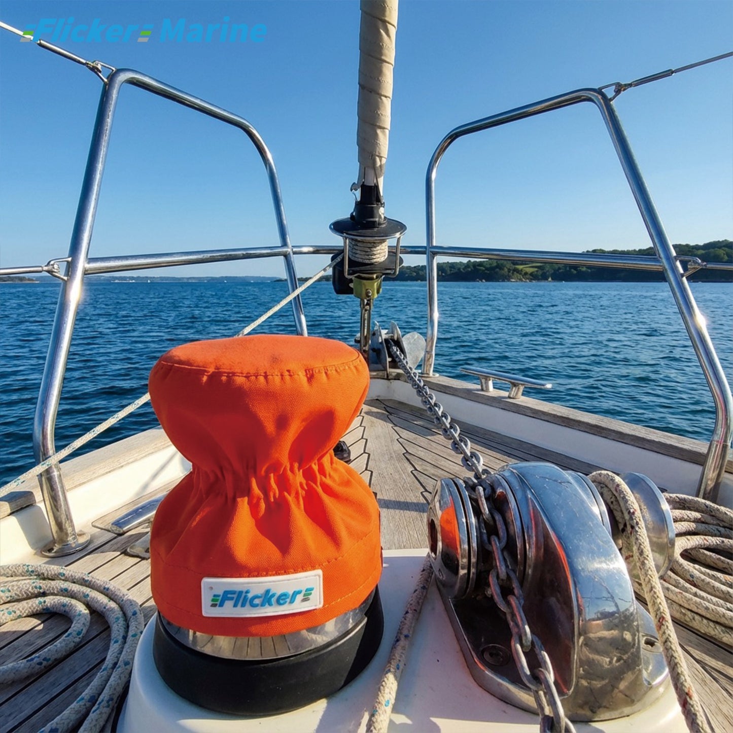 Colorful Yacht Winch Cover