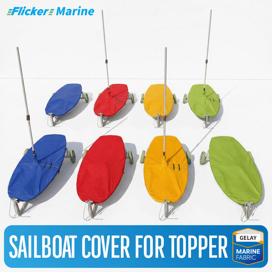 Colorful Sailboat Cover for Topper