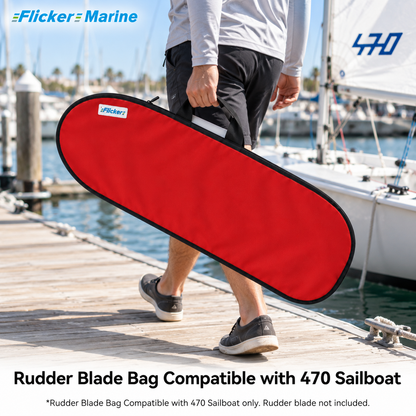 FLICKER MARINE Rudder Blade Bag Compatible with 470 Sailboat