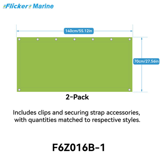 Quick-Release Bimini Side Shade Panels – Premium Sun-Blocking Fabric for Boat Bimini Tops