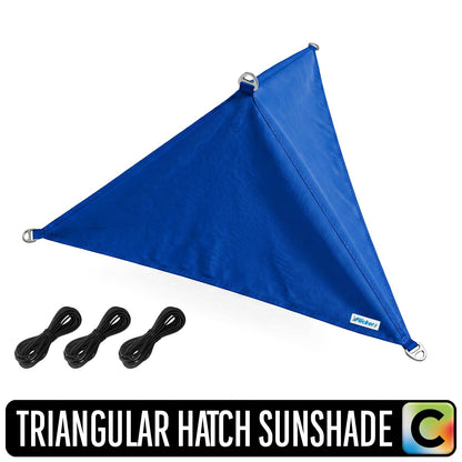 Colorful Triangular Hatch Sunshade