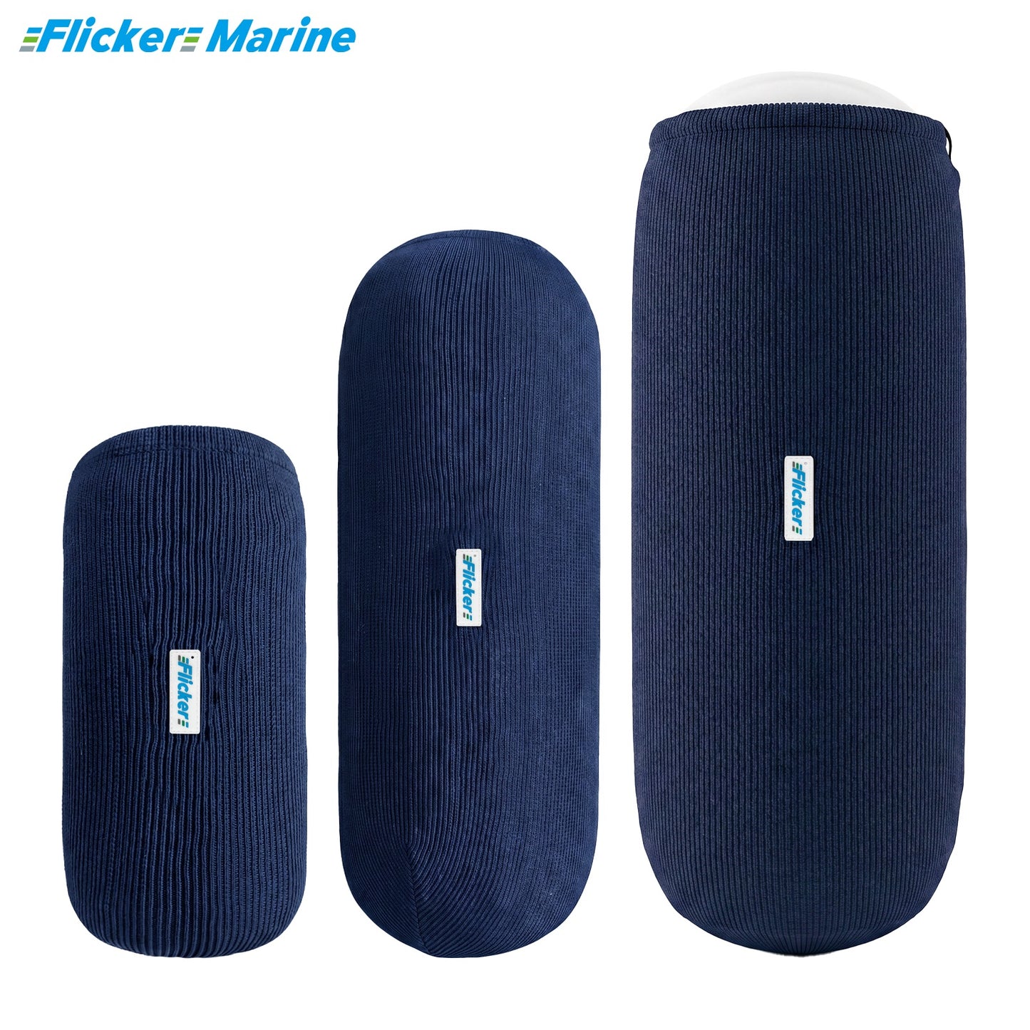 HTM Acrylic Boat Fender Cover, Marine Fender Protector Sleeve, 3 Sizes, 1/2/4 Pack