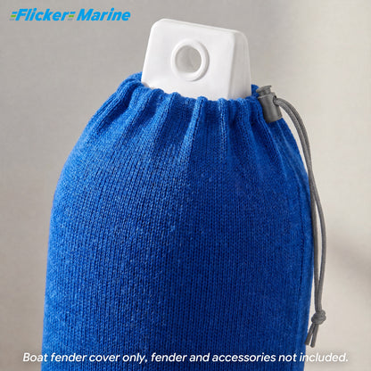Acrylic Boat Fender Cover, Marine Fender Protector Sleeve, 3 Sizes, Royal Blue & Navy Blue, 2/4 Pack