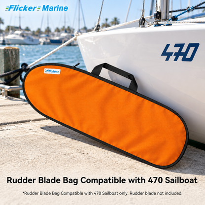 FLICKER MARINE Rudder Blade Bag Compatible with 470 Sailboat