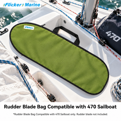 FLICKER MARINE Rudder Blade Bag Compatible with 470 Sailboat