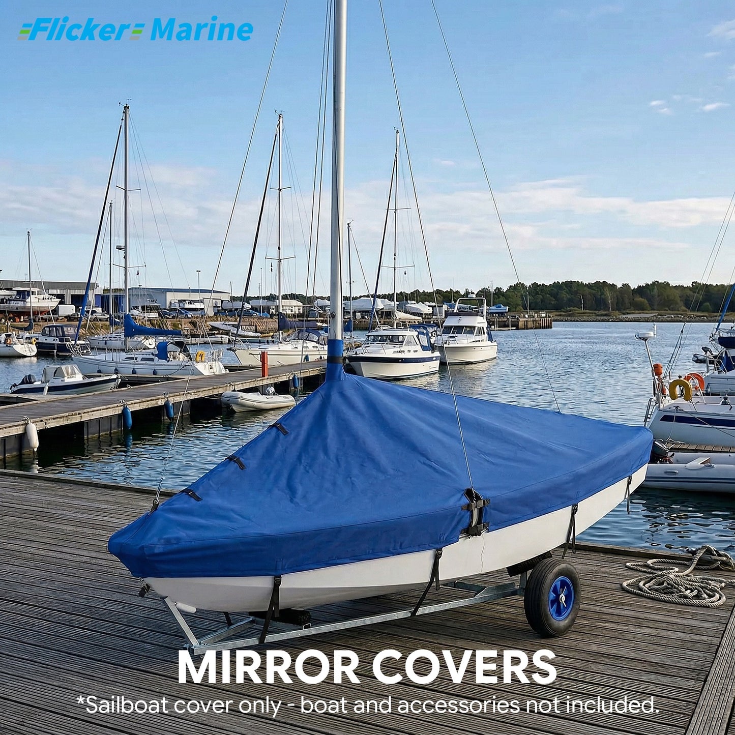 Colorful Sailboat Cover for Mirror