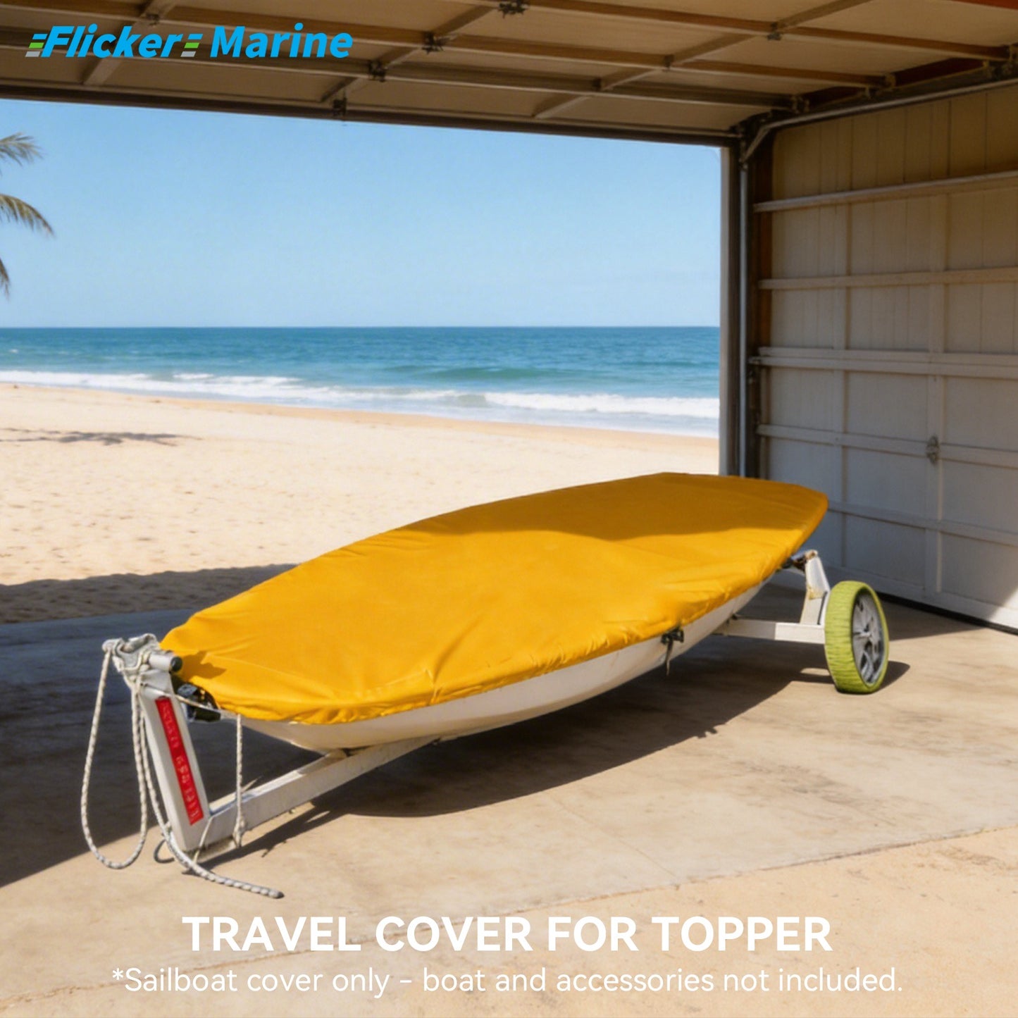 Colorful Sailboat Cover for Topper