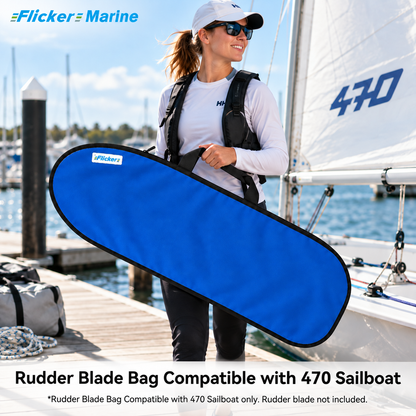 FLICKER MARINE Rudder Blade Bag Compatible with 470 Sailboat