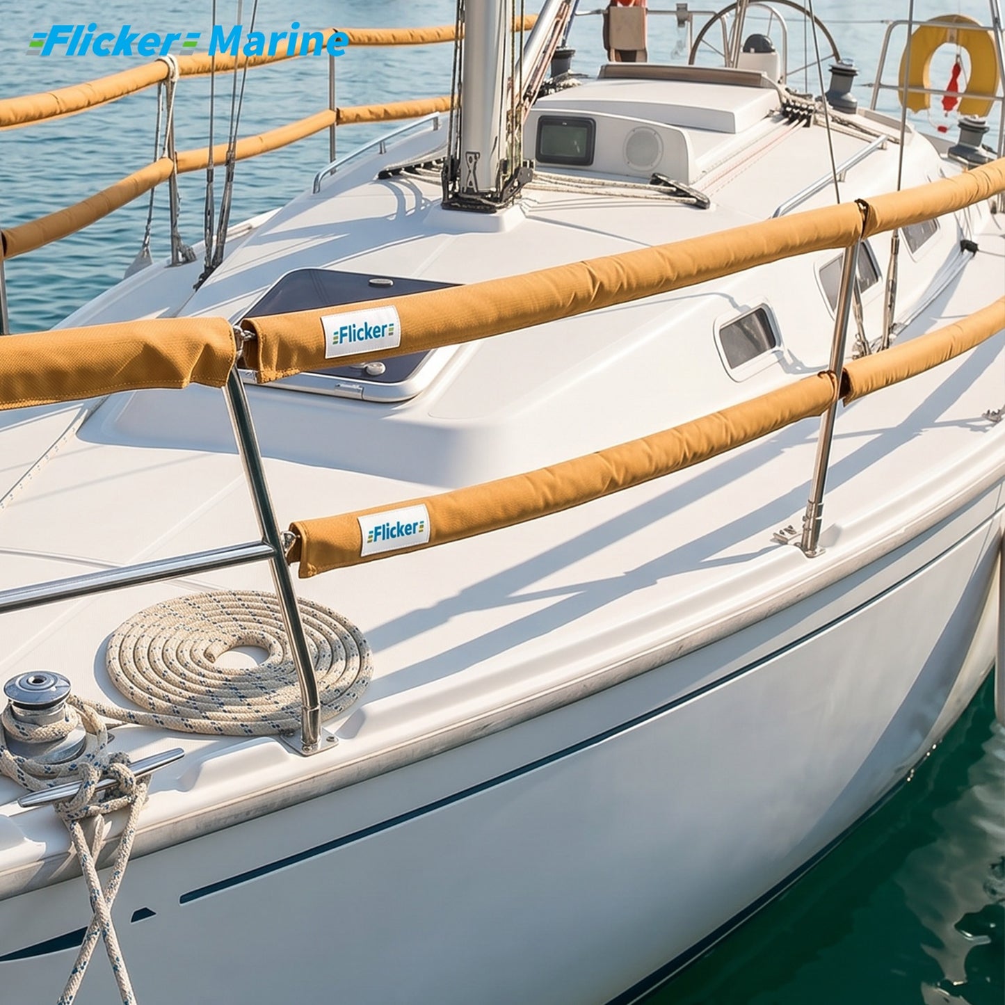 Colorful Sailboat Rail Cover
