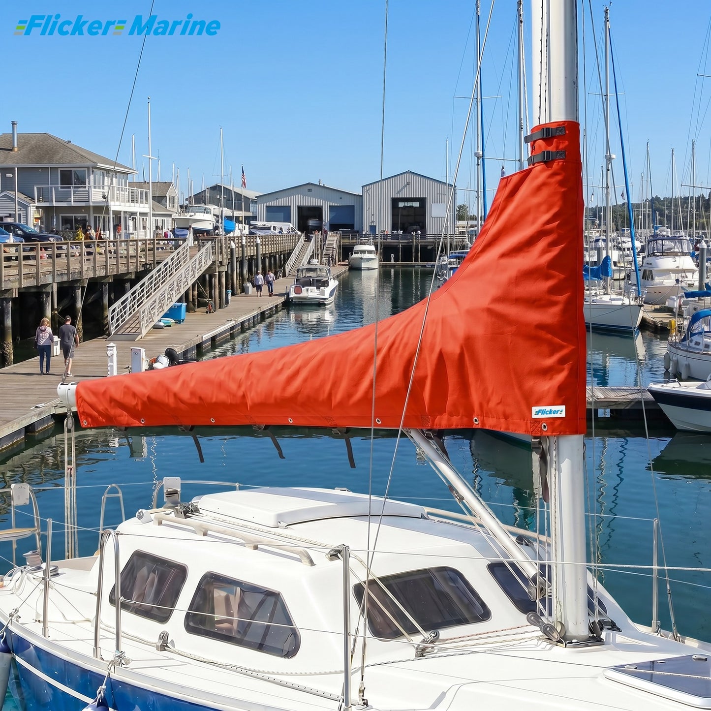 Colorful Mainsail Boom Cover