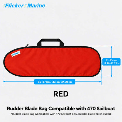 FLICKER MARINE Rudder Blade Bag Compatible with 470 Sailboat