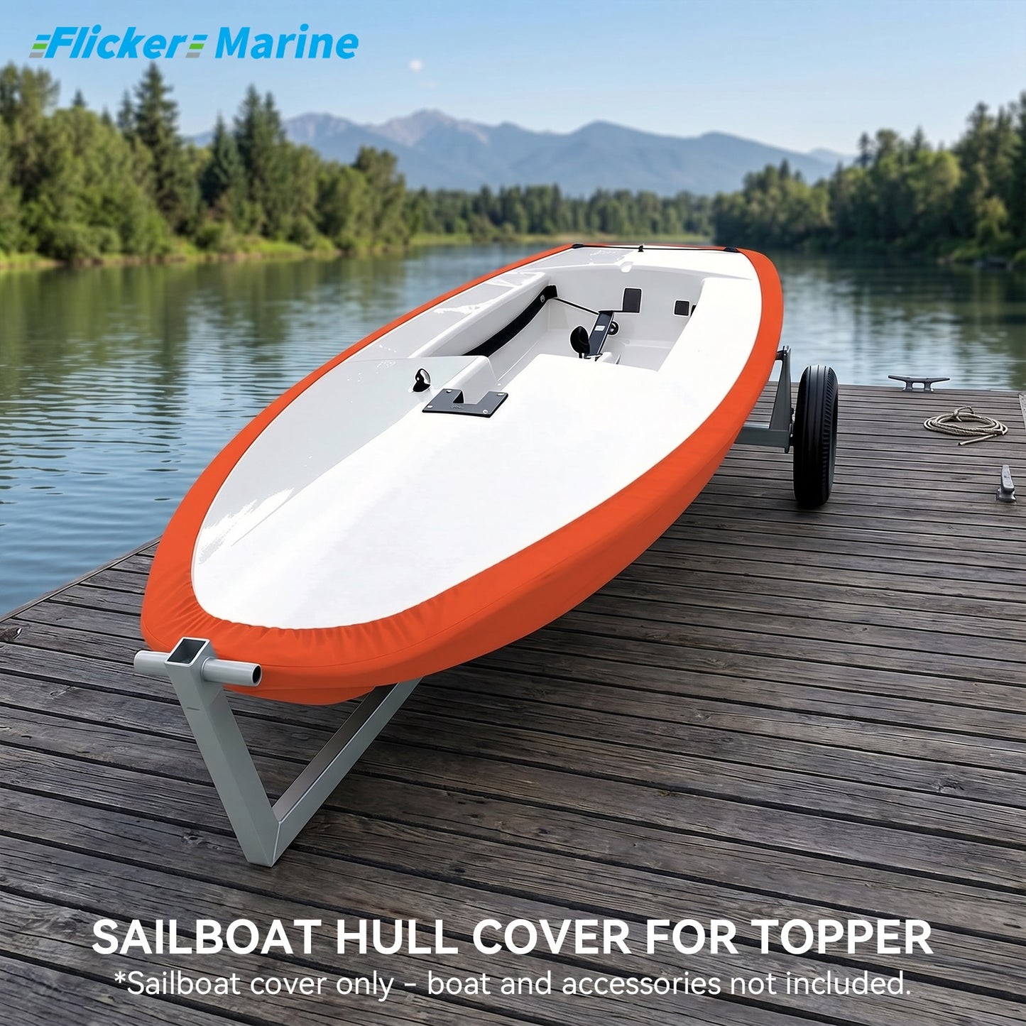 Colorful Sailboat Cover for Topper