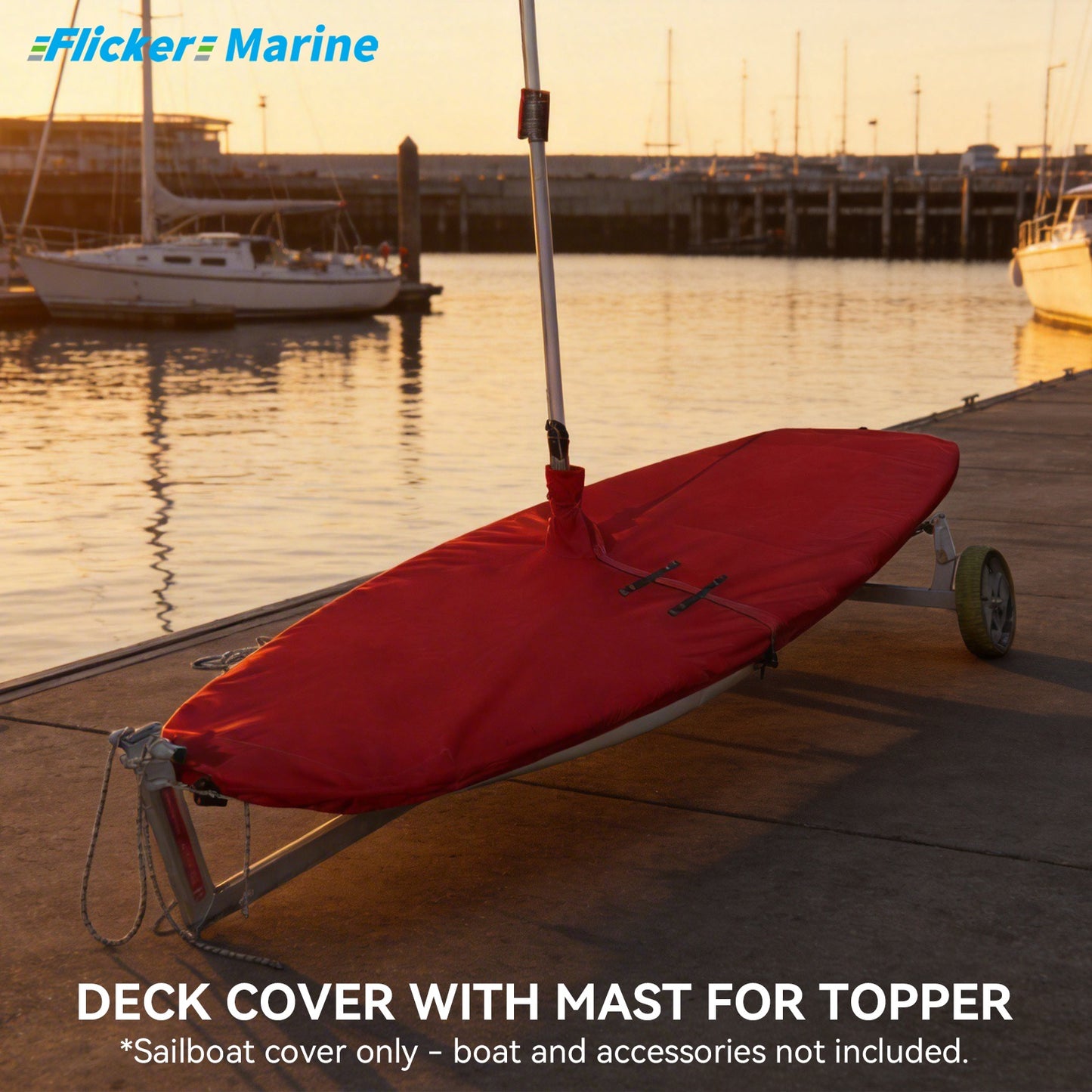Colorful Sailboat Cover for Topper