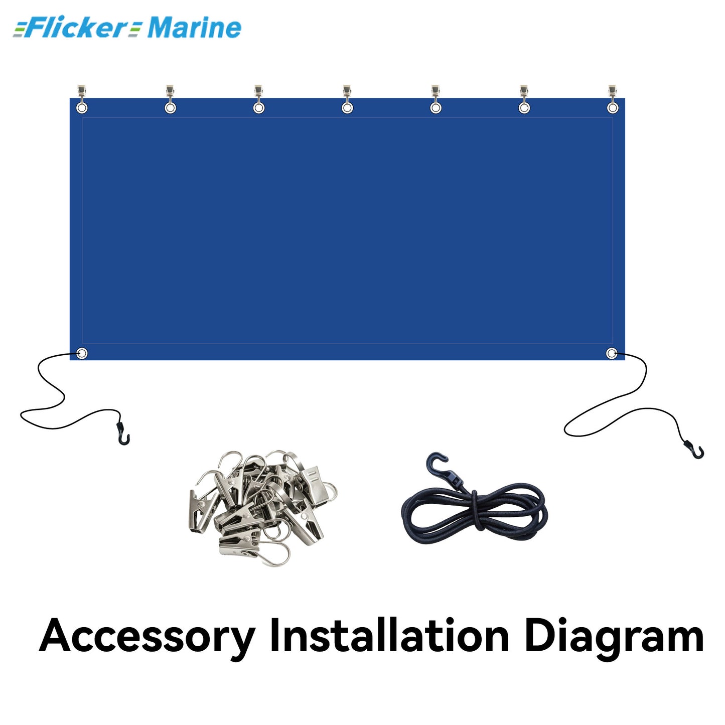 Quick-Release Bimini Side Shade Panels – Premium Sun-Blocking Fabric for Boat Bimini Tops