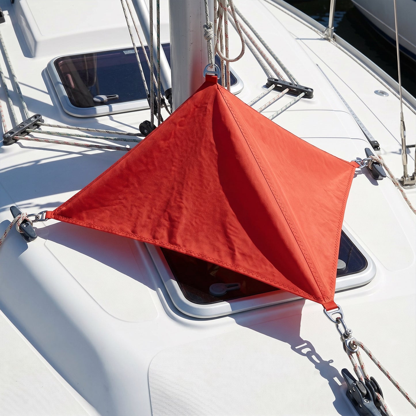 Colorful Triangular Hatch Sunshade