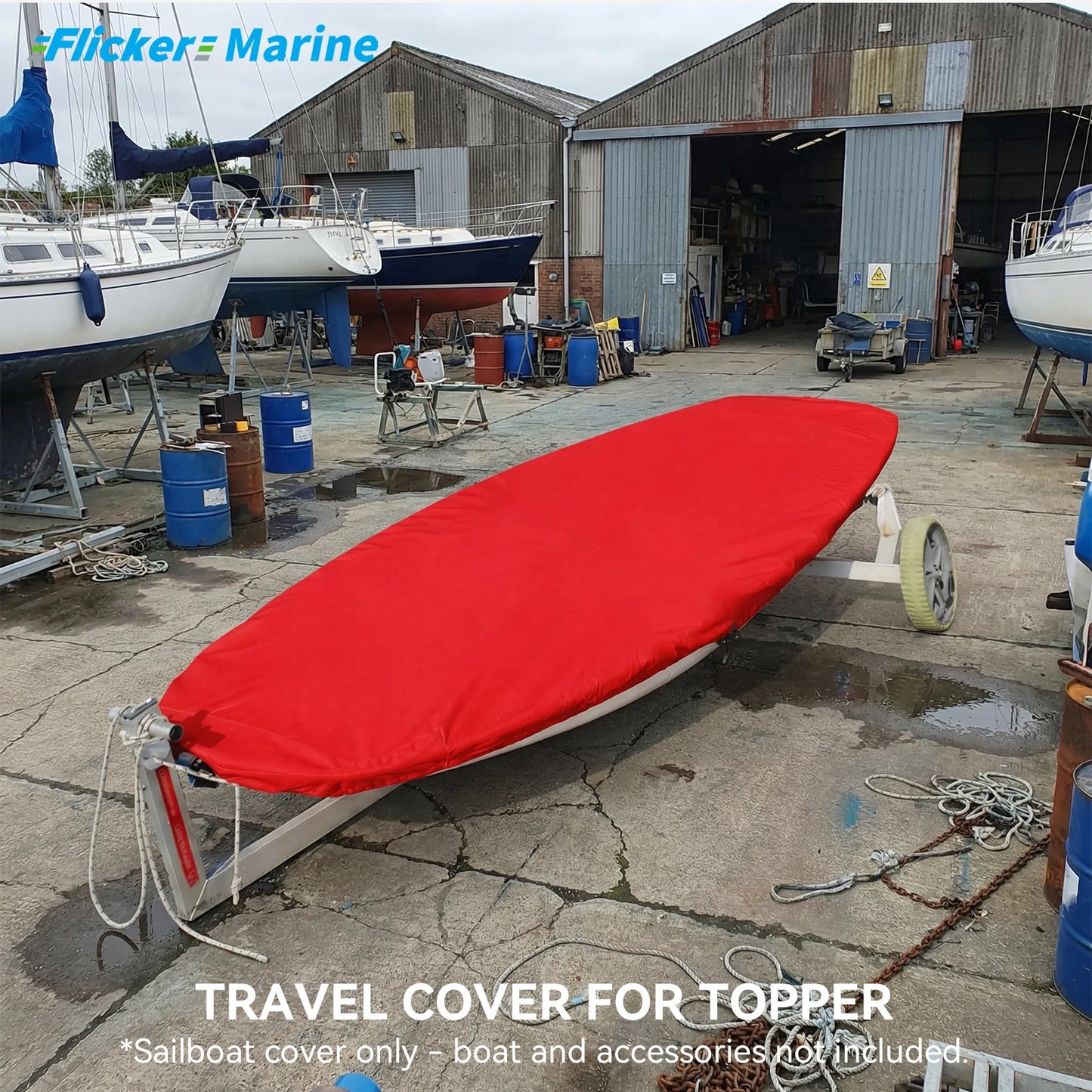 Colorful Sailboat Cover for Topper