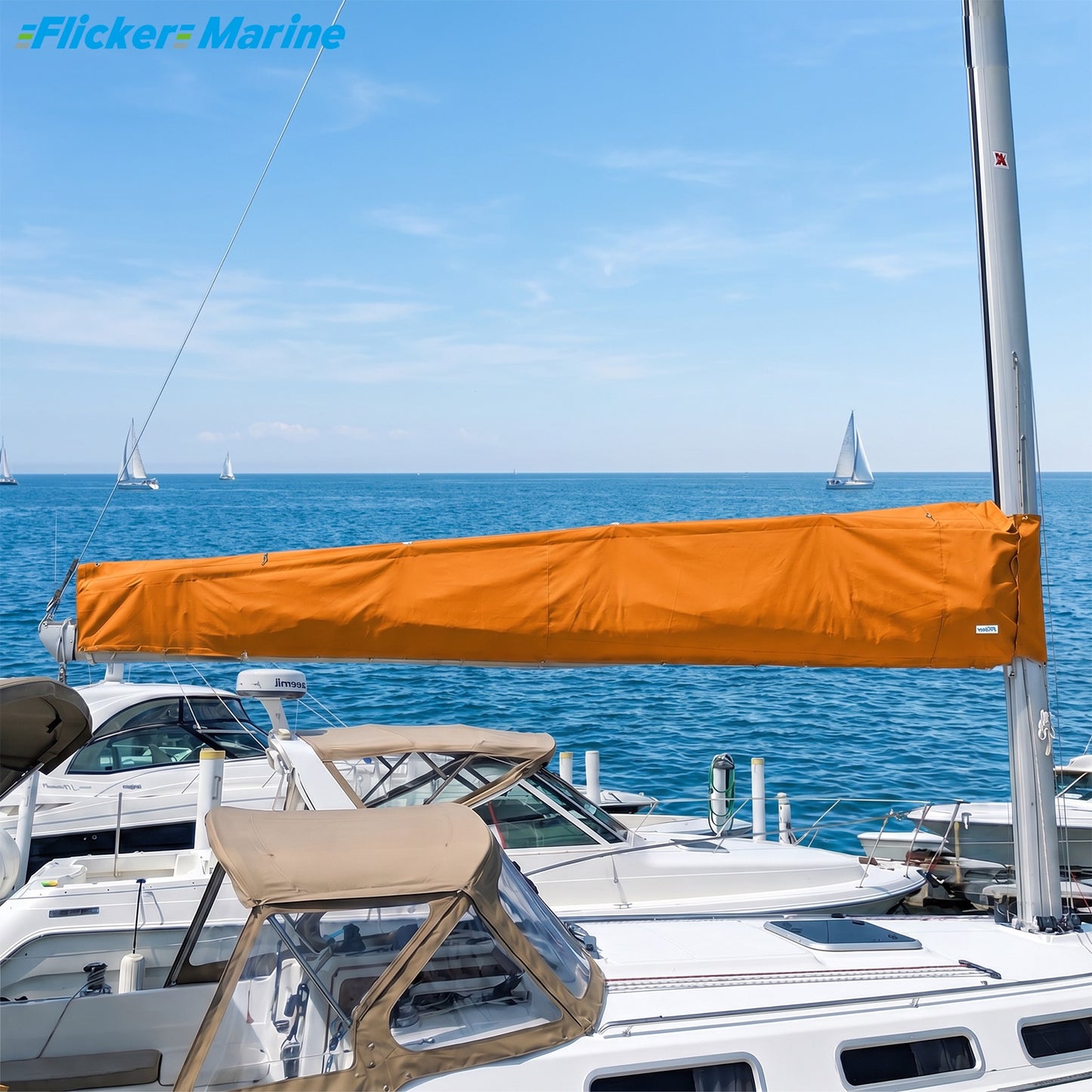 Colorful Mainsail Boom Cover