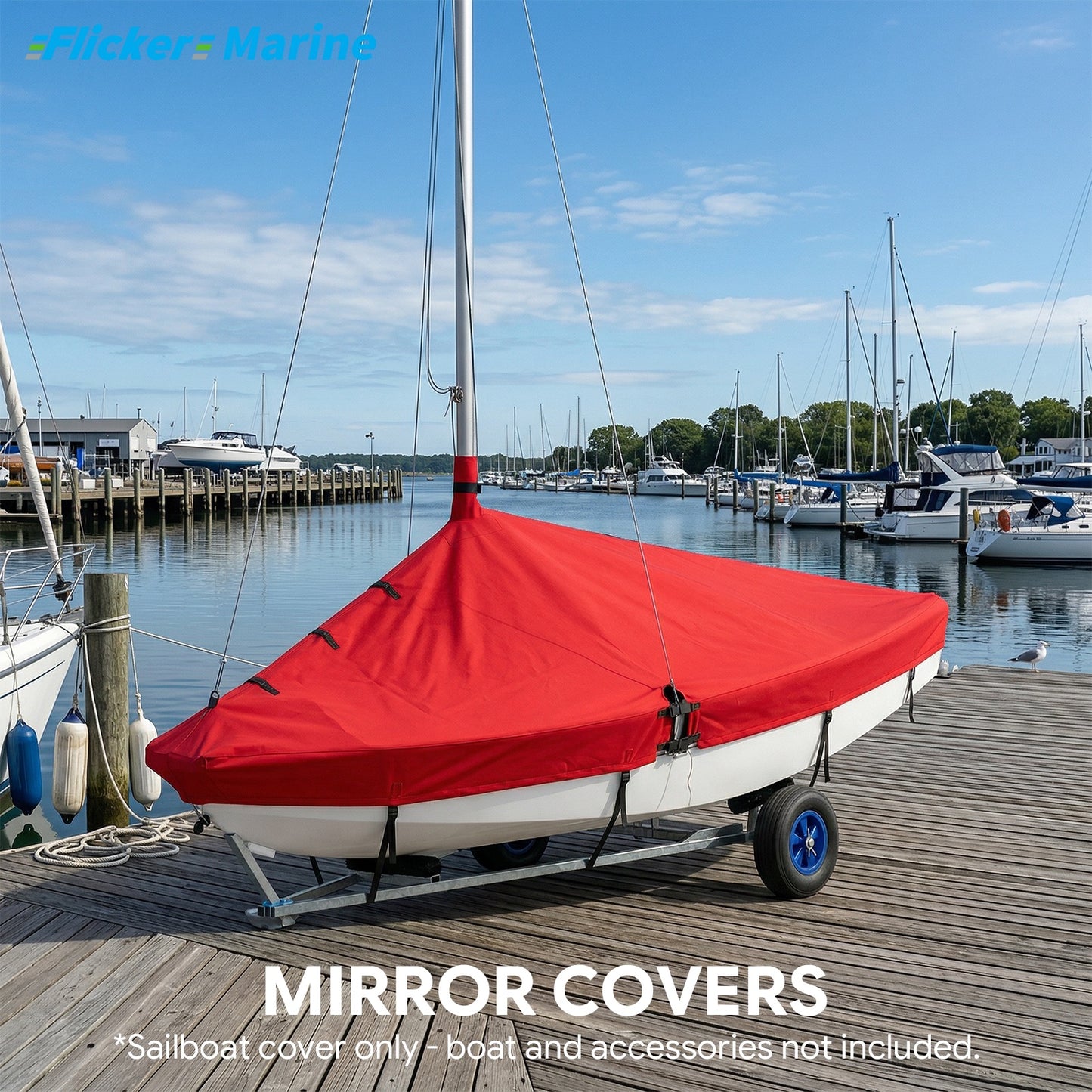 Colorful Sailboat Cover for Mirror
