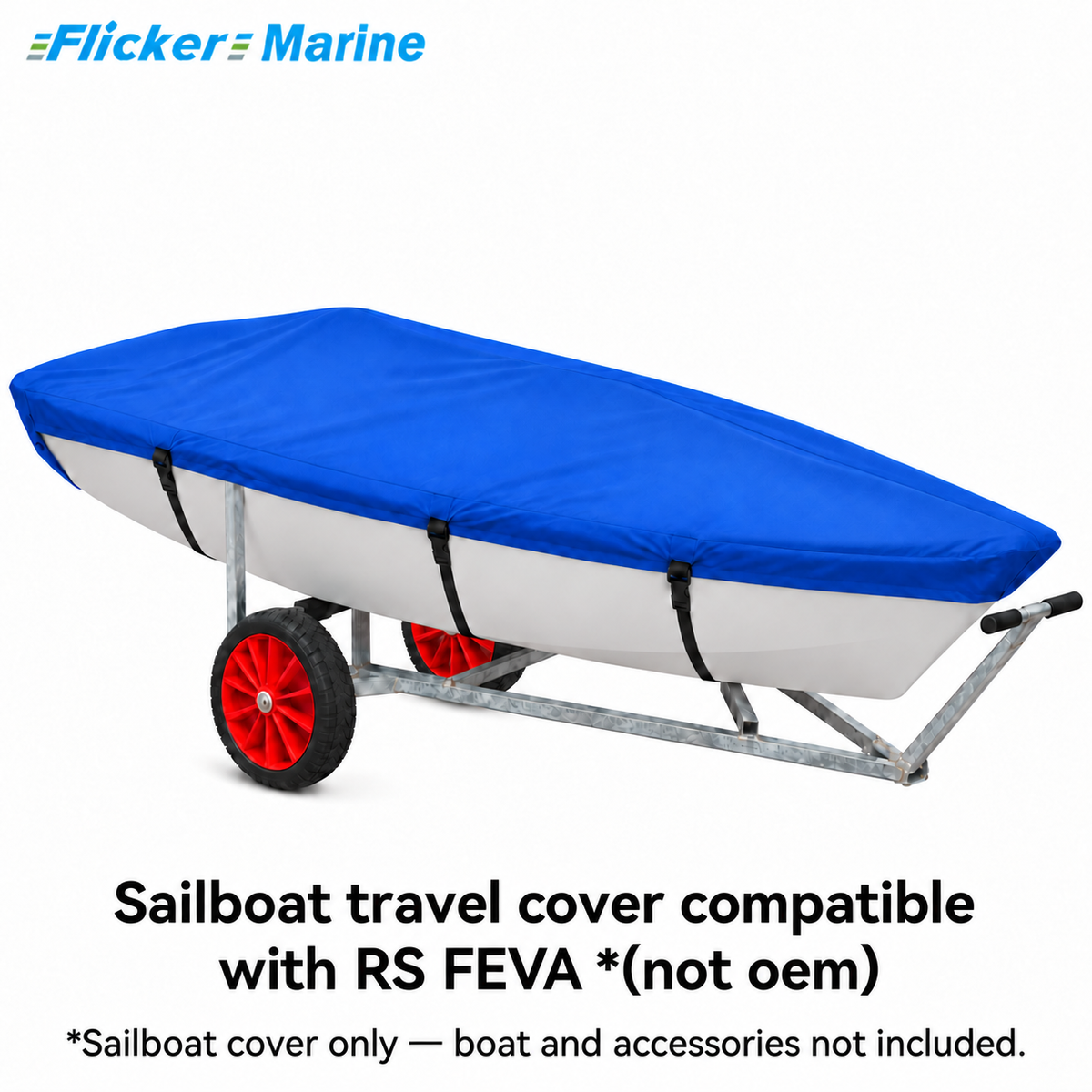 Flicker Marine Polyester Sailboat Travel Cover, Waterproof Anti-UV Outdoor Protective Cover Compatible With RS FEVA