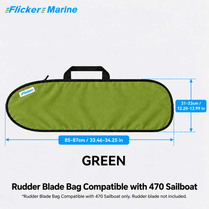 FLICKER MARINE Rudder Blade Bag Compatible with 470 Sailboat