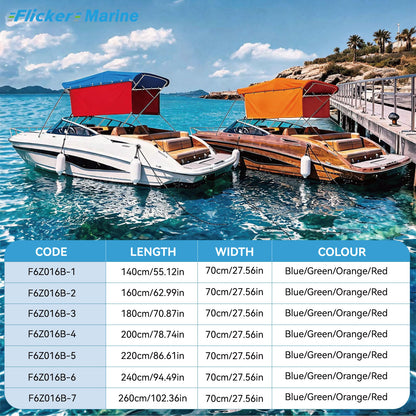 Quick-Release Bimini Side Shade Panels – Premium Sun-Blocking Fabric for Boat Bimini Tops