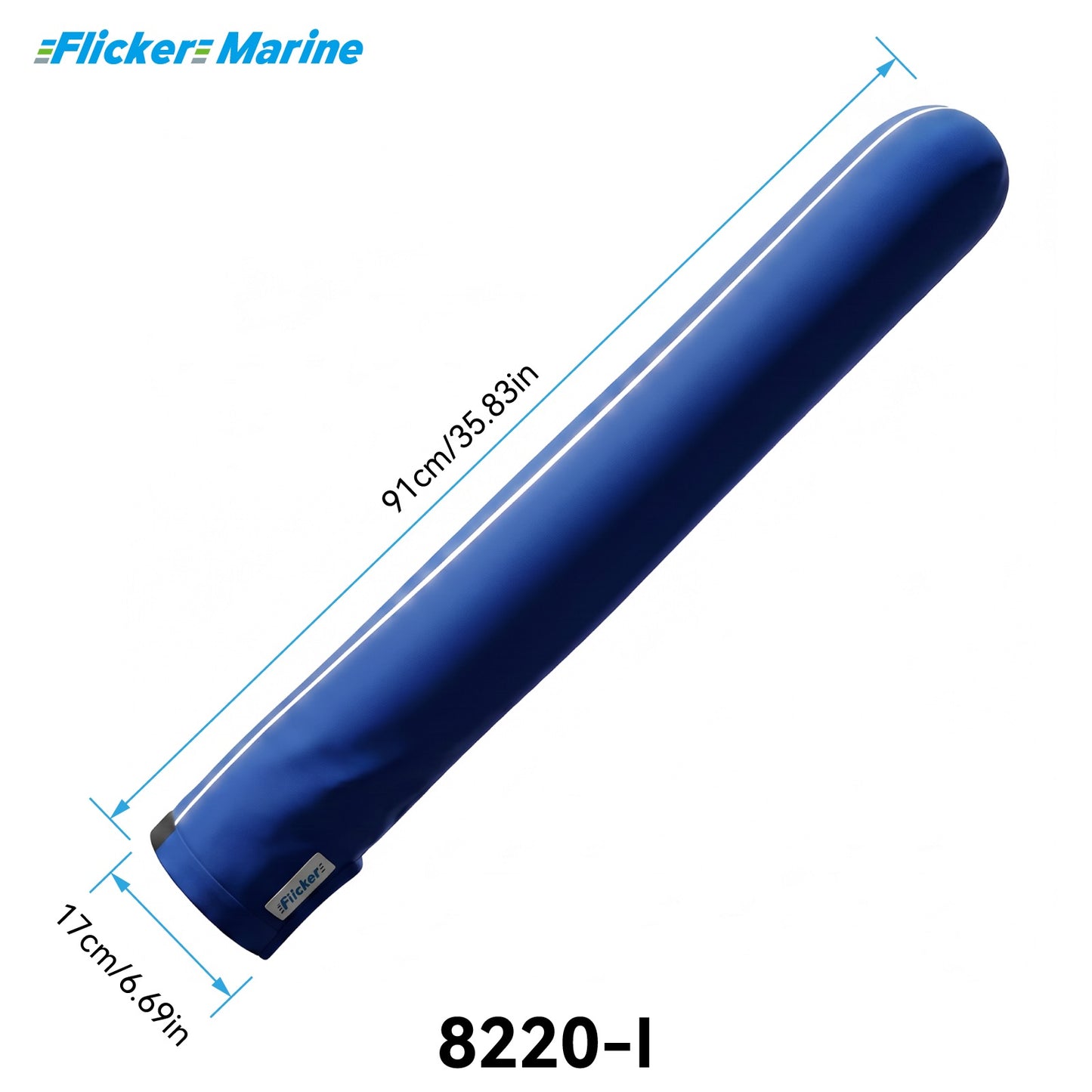 Colorful Tiller Cover with Reflective Strips