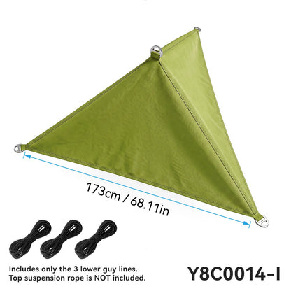 Colorful Triangular Hatch Sunshade