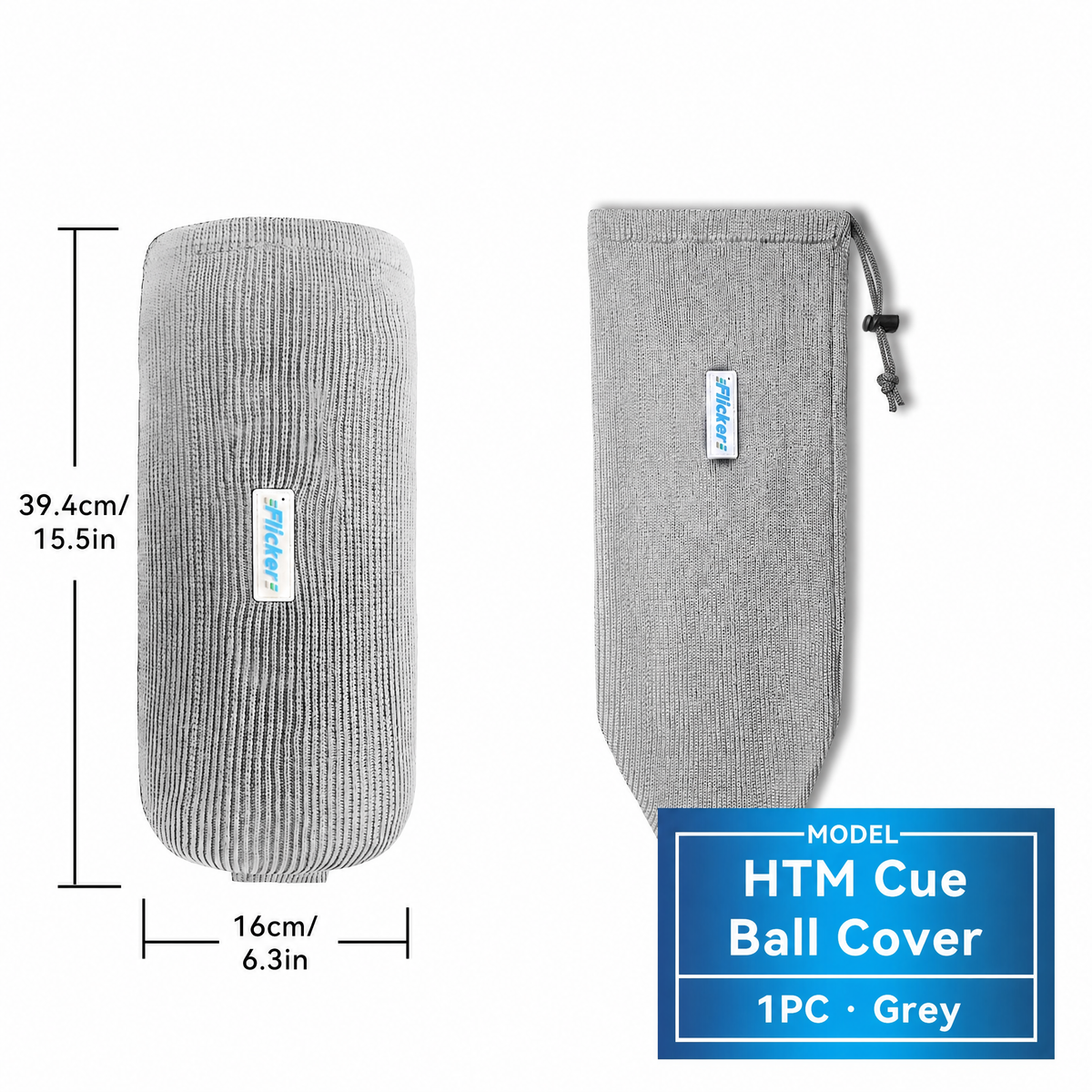 HTM Boat Fender Cover, Acrylic Marine Fender Sleeve, 3 Sizes, 1/2/4 Pack
