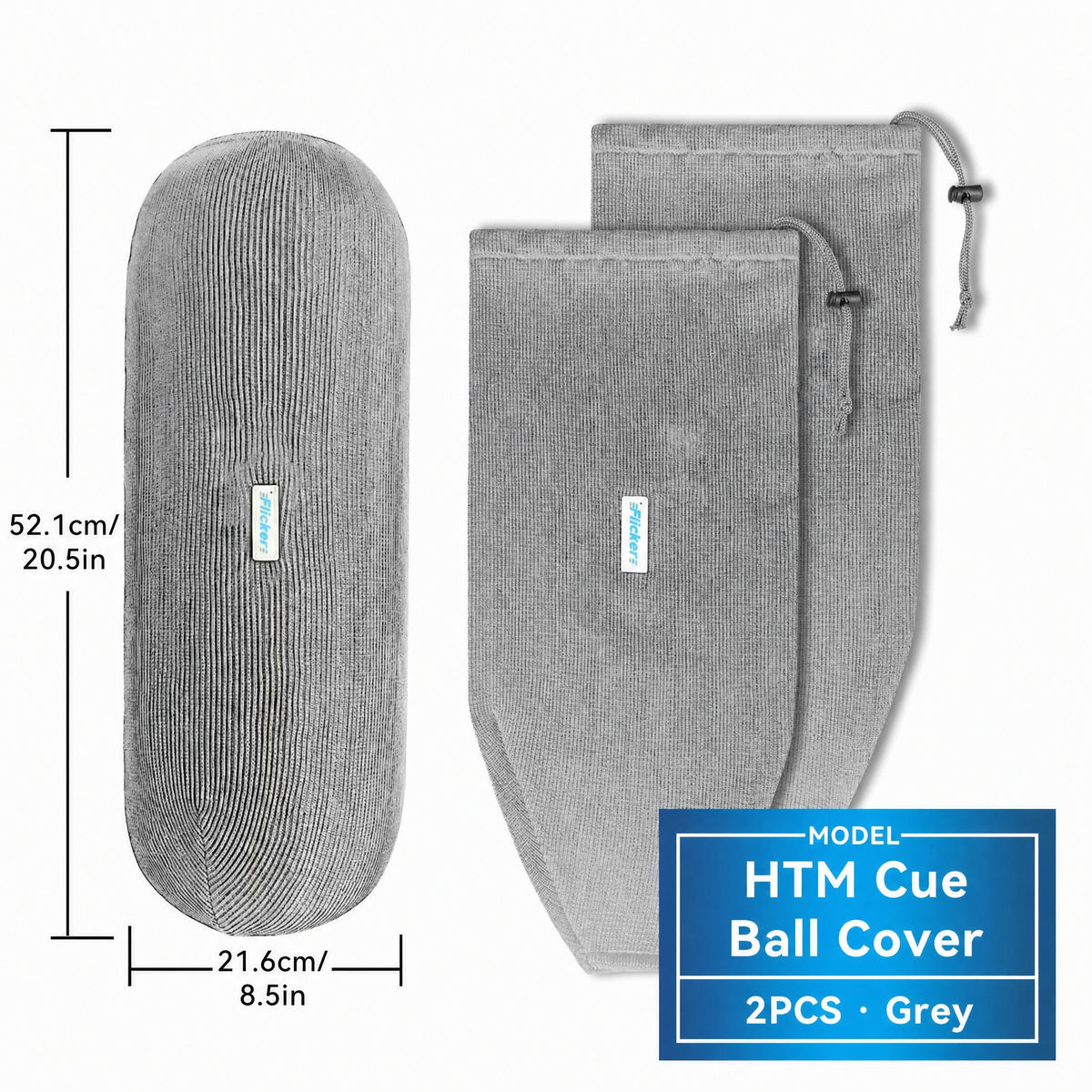 HTM Boat Fender Cover, Acrylic Marine Fender Sleeve, 3 Sizes, 1/2/4 Pack