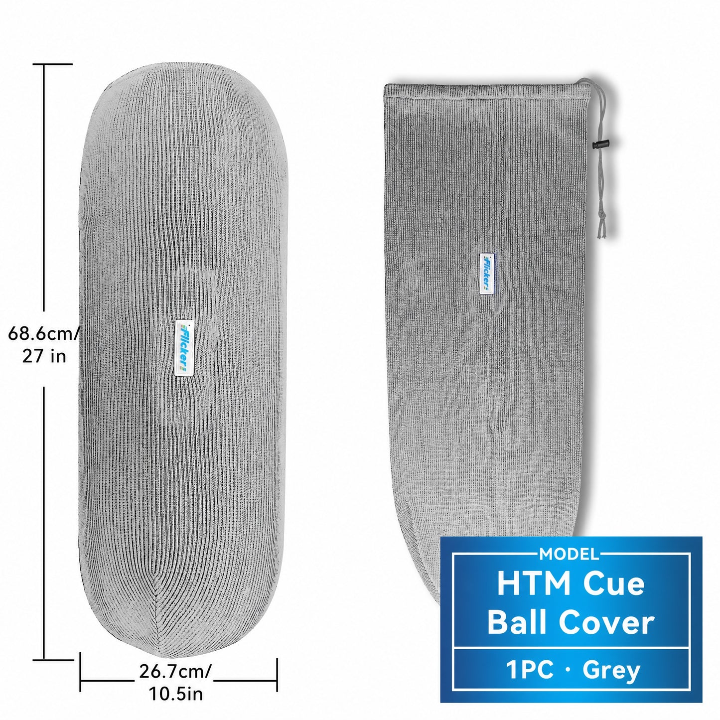 HTM Boat Fender Cover, Acrylic Marine Fender Sleeve, 3 Sizes, 1/2/4 Pack