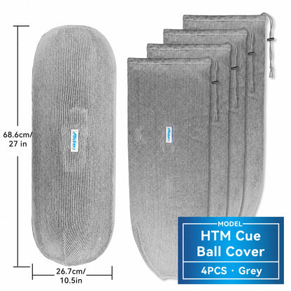 HTM Boat Fender Cover, Acrylic Marine Fender Sleeve, 3 Sizes, 1/2/4 Pack
