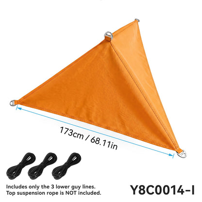 Colorful Triangular Hatch Sunshade