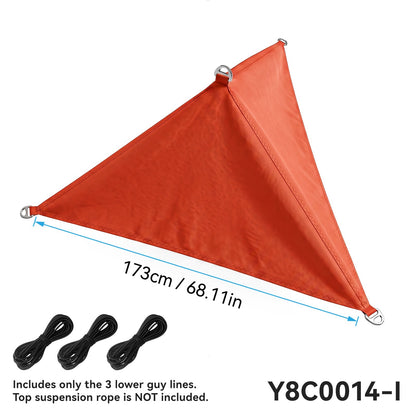 Colorful Triangular Hatch Sunshade