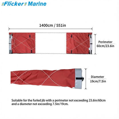 Colorful Jib Sail Cover