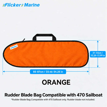 FLICKER MARINE Rudder Blade Bag Compatible with 470 Sailboat